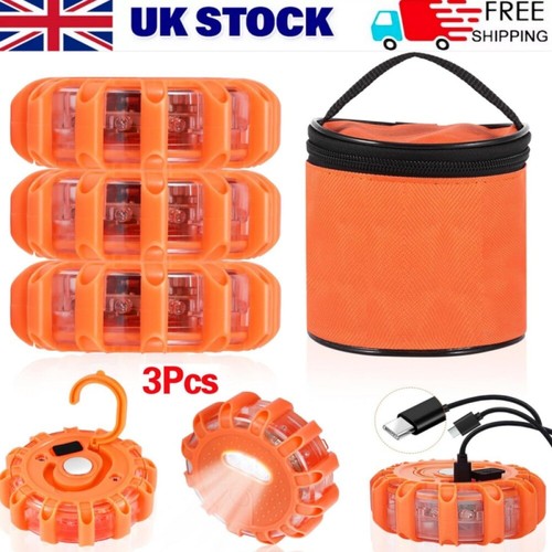 Led road flares cars - 3x,