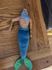 Disney King Triton Doll Figure 12-inch the Little Mermaid