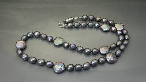 Coin rice cultured pearl - coin,
