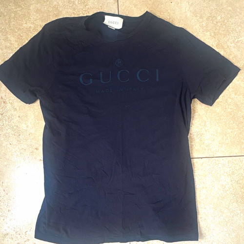 Gucci men black crew - crew, neck