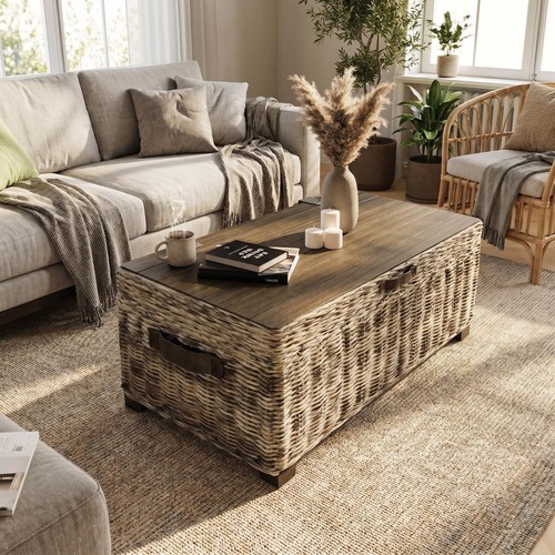 Coffee table kubu rattan - coffee,