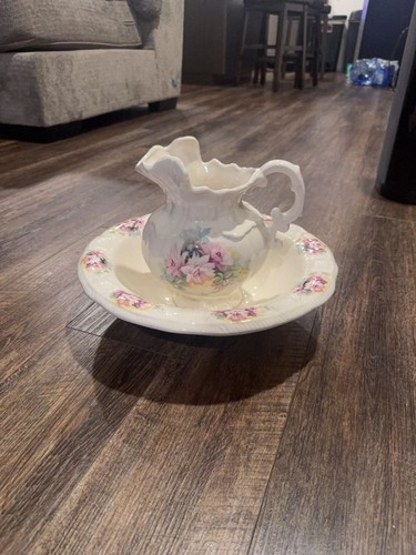 Vintage floral porcelain wash - floral,