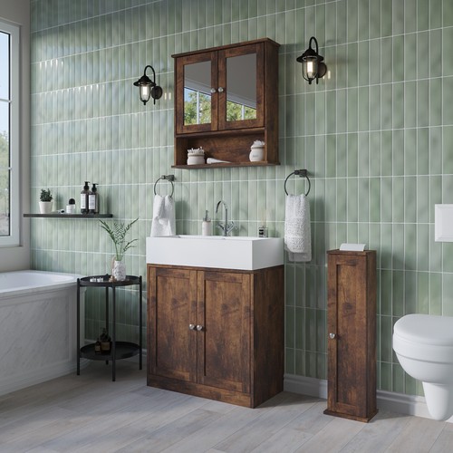 3pc bathroom wood unit under - 3pc,