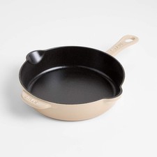 Staub Enameled Cast Iron Traditional Deep Skillet Pan 8.5" , In Sesame Color NWT