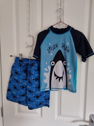 Boys piece shark swim set - boys,