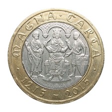 2015 UK £2 Magna Carta 800th
