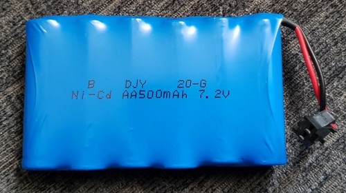 Aa500mah 7 2v - ni-cd, 7.2v