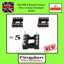 5x HQ Round  8pin Pitch 2.54mm