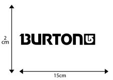 X2 BIG "BURTONS' logo stickers, Snowboards, Skateboards,Bikes,Vans,Laptops (3)