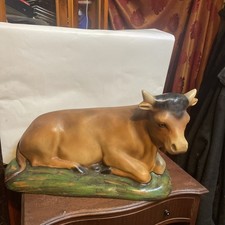 Large Vintage Bull Nativity