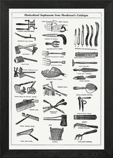 Vintage Farming Tools 2 Framed