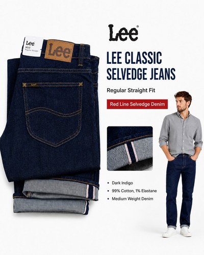 Lee selvedge jeans - selvedge, regular