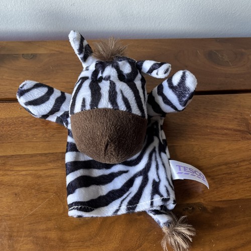 Zebra glove puppet hand sock - zebra,