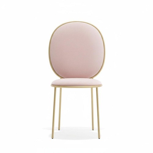 Upholstered oval rear chair - oval-rear,