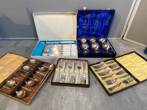 Job lot boxes - lot, silver