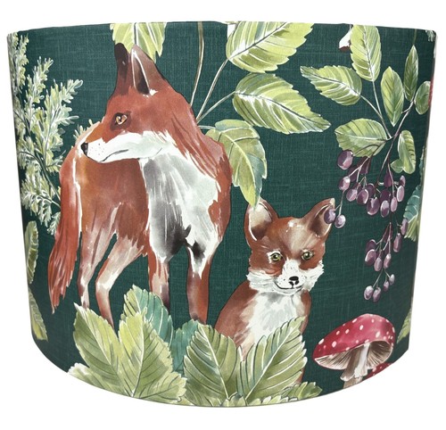 Woodland animal lampshade - woodland,