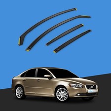 Volvo S40 MK2 2004-2012 4 Door Saloon Wind Deflectors 4pc Tinted
