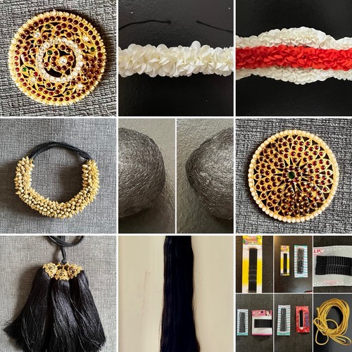 Bharatnatyam bridal hair - bridal,