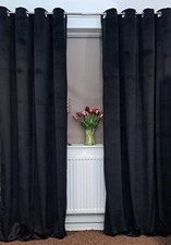 Velvet Eyelet Curtains