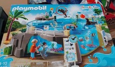 Playmobil 9060 Aquarium With Fillable Water Enclosure Sea Life Family Fun in box