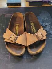Birkenstock Slip on Sliders Sandals Yellow Gold UK Size 3 EU 35
