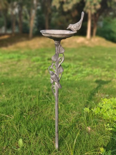 Bird bath stake cast - stake, iron