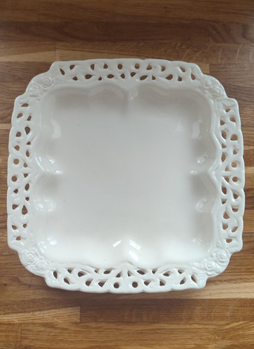 Vintage square creamware style - square, creamware-style