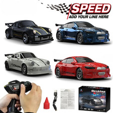 1/64 Scale 4WD Mini Drift RC Car 2.4G High Speed Remote Control Racing Toy LED