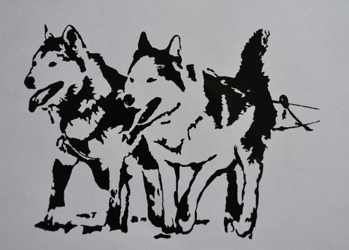 20cm sled dog spirit - 20cm,