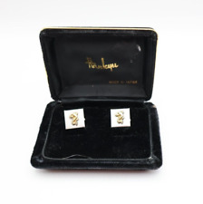 Vintage Silver Fish Cufflinks Stamped Silver Hamworthy