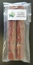 14 x 20mm Drilled Red Halibut Pellets