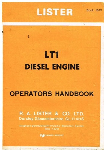 Lister lt1 series - lister, industrial