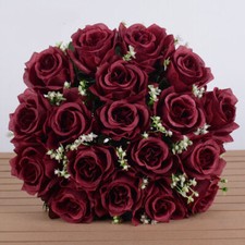 18 Heads Silk Rose Artificial