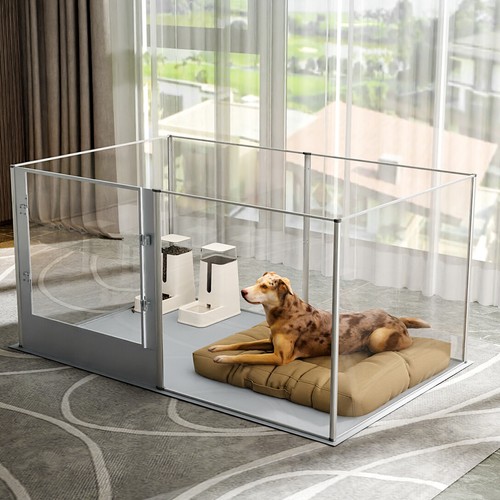 Xxl large acrylic dog playpen - dog,