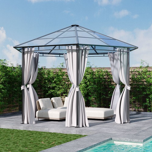 Aluminum iron hexagonal gazebo - hexagonal,