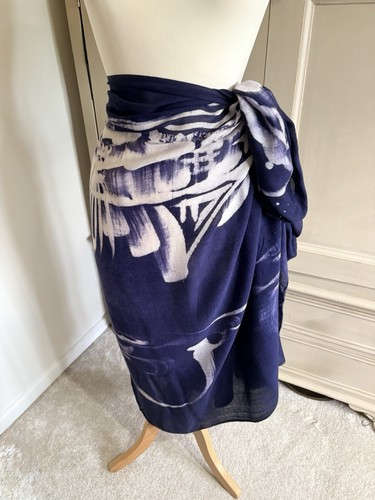 Navy tie dye sarong - tie, wrap