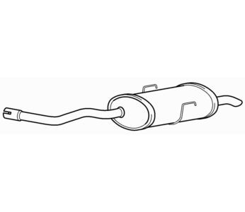 Quality rear exhaust silencer - quality,
