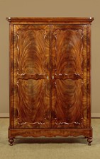 Antique Small Mahogany Wardrobe c.1820