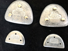 Rare Vintage Anello & Davide Tap Shoe Heel Set Metal Made in England 1960's