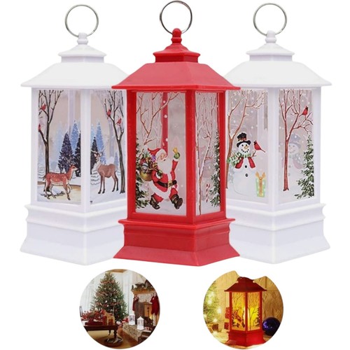 Christmas lighted snow - christmas,