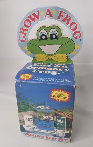 Vintage grow frog three - "grow, frog"