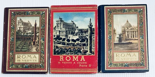Vintage tourist postcard roma - vintage,