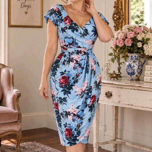 Pinup couture floral ava - couture,