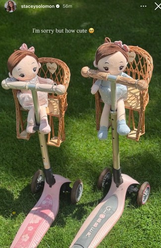 Wicker doll bike seat - doll's,