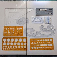 drafting template ruler set