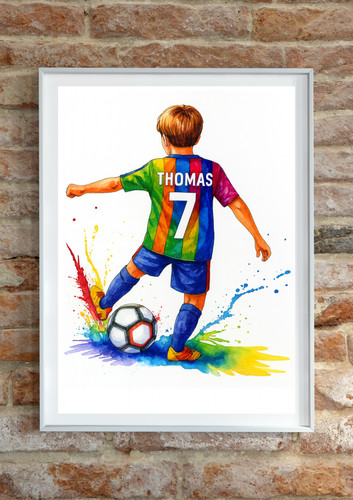 Personalised football print - personalised,
