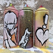 Love Graffiti Empty Custom Painted Can Original Art Gift Recycled New Graphotism