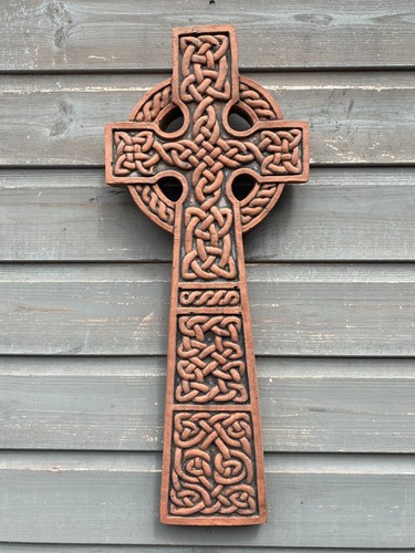 Celtic cross decorative stone