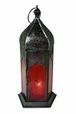 Lantern Candle Holder Red