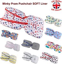 PLUSH BUTTERFLY Baby PRAM CARRYCOT Pushchair Soft COTTON MATTRESS Liner INSERT